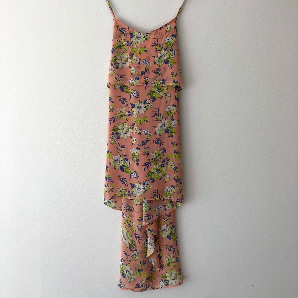 Eu Creme small high-low adjustable strap dress